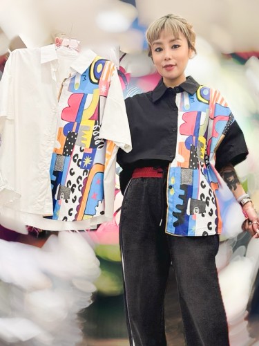 ON55One-Sided Colourful Print Shirt