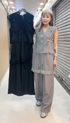 MK170 mesh top with pants set