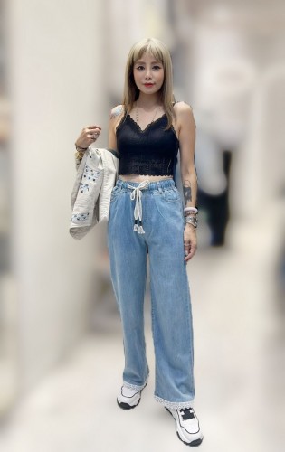 PA179 Denim Drawstring Pants