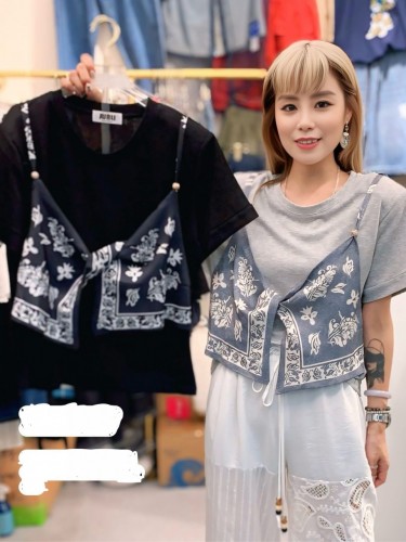 YY234 tee with scarf spag