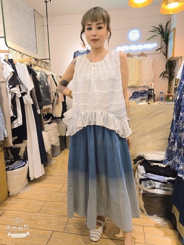 複製 GG61 Denim With leopard Dress