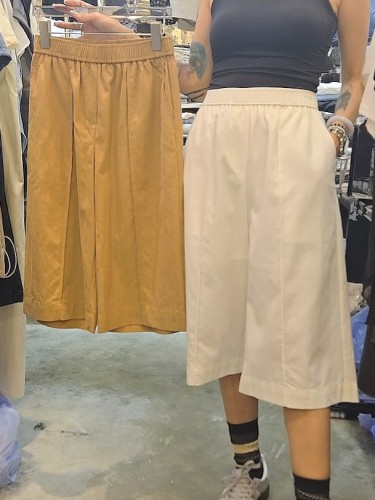 AQH269W //white $69 - Pull-on Culottes 