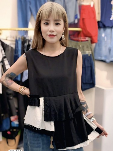 YY242 sleeveless babydoll top