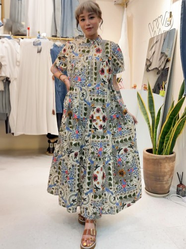YY217 - Floral Long dress