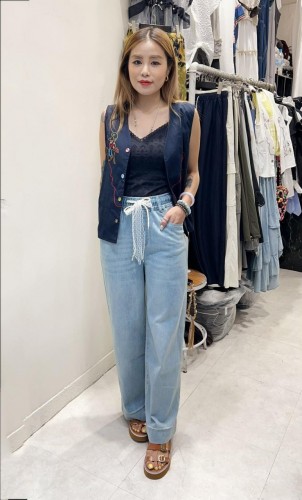 PA150 Liight Long-loose fit Oants with lace Drawstring