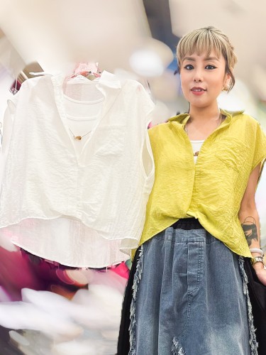 ON39 V Short Shirt 2Pc Set